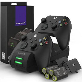 Fosmon Dual 2 Max 充電 スタンド Xbox Series X/S(2020), Xbox One/One X/One S Elite 対応 コントローラー 充電器, (置くだけ充電 |2台同時充電)