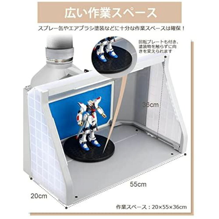 楽天市場】urlife 塗装ブース スプレーブース LED照明ライト 2基 