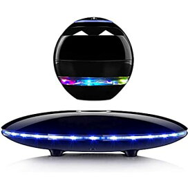 スピーカー 磁気浮上 スピーカーBluetooth スピーカー ポータブルスピーカー LEDライトナイトライト 360°回転/カラフルなLEDライト/内蔵マイク搭載/USB 充電