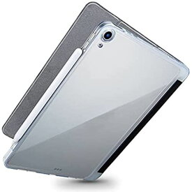 エレコム iPad Air 10.9 インチ (第4世代/2020年) ケース 耐衝撃性 オートスリープ / オートウェイク 対応 2アングル スタンド マグネット固定 背面クリア スリープ対応 ハイブリッドケース
