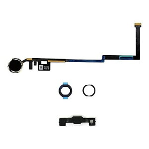 �z�[���{�^�� �����p iPad 6 ��6���� 9.7�C���` 2018 (A1893 A1954) iPad 5 ��5���� 2017 (A1822 A1823) �t���b�N�X�P�[�u���R�l�N�^�[ (�u���b�N�S�[�������O)