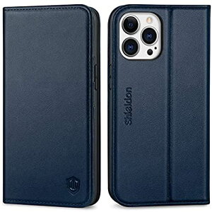 SHIELDON iPhone13 Pro �P�[�X �蒠�^ �{�v �_���TPU�f�� �J�[�h���[ ���u���X�^���h�@�\ [RFID�u���b�L���O] �}�O�l�b�g���� �Ռ��z�� �S�ʕی� �A�C�t�H��13�v�� 6.1�C���`�Ή� �l�C�r�[�u���[