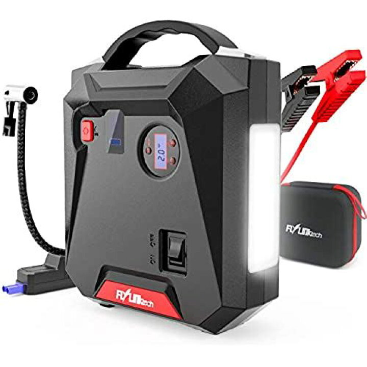 楽天市場】FLYLINKTECH ジャンプスターター エアコンプレッサー搭載 一 