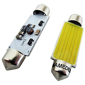 まめ電(MAMEDEN) T10×42 COB 12V 24V 対応 面発光 ルームランプ LED (1：ホワイト)