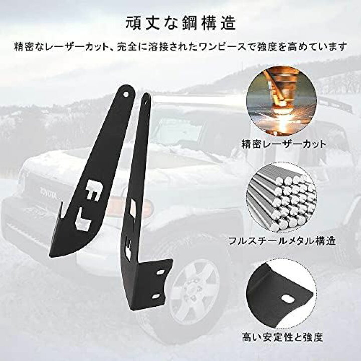 楽天市場】トヨタ FJ マウントブラケット ライトバー ルーフラック 
