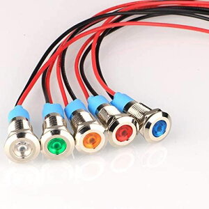 Kiligen 5�� 8mm 110V-220VAC LED �h���C���W�P�[�^���C�g �p�C���b�g���C�g�V�O�i�� �C���W�P�[�^�i��/��/��/��/���C5 �F�j ��/��/��/��/��-8mm