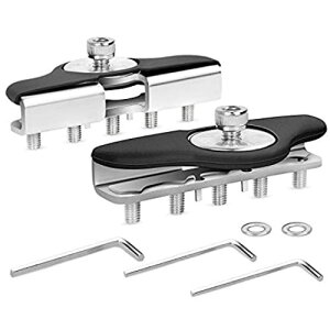 ワークライト 取付金具 2個入り 304ステンレス ブラケット ステー 板金 挟み込み LED 作業灯 ライトバー サーチライト 汎用 スタンド 2個セット … 5ネジ