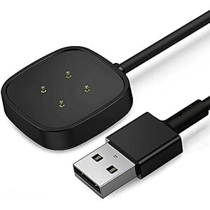 TUSITA 1.8M [dP[u Ή tBbgrbg Fitbit Sense/Versa 3 [d - USB C[d `[WOP[u - X}[gEHb`ANZT  USB A