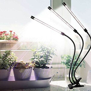 クリップ式LED植物育成ライト 屋内植物成長ランプ、75W 126LED植物ランプ、観葉植物、小さな植物に最適、360°グースネック、タイマー設定3/9/12H、フルスペクトル、9つの調光レベル