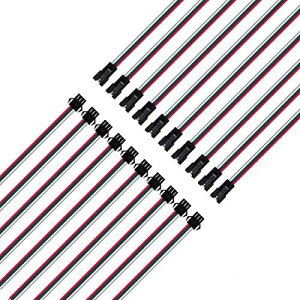 BTF-LIGHTING 3�s�� SM JST �R�l�N�^�[ 15cm 22awg ���C���P�[�u�� 10���X-10�I�X WS2812B WS2811 SK6812�Ȃ�LED�e�[�v���C�g�p 3PIN
