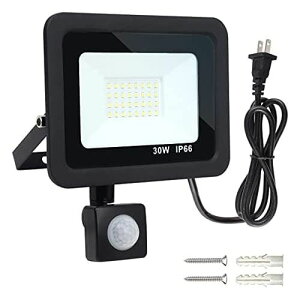 SenMeiGuang y^ z30W LED ZT[Cg l F 6000K 3000LM P AC110V PIR CeWFgX|[c ȃGl Ɠ tbhCg LpCg ...