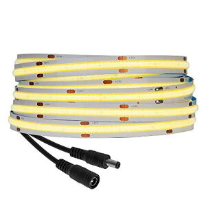 BTF-LIGHTING FCOB COB LED�e�[�v���C�g �t���L�V�u�� �����x LED�e�[�v���C�g 5M 528LEDs/m 2640LEDs �����F 4000K �X�g���b�v���C�g DC24V 14W �����\ ...