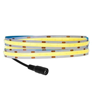 BTF-LIGHTING FCOB COB LEDテープライト フレキシブル 高密度 LEDテープライト 1M 528LEDs/m 昼白色 4000K ストリップライト DC12V 15W 調光可能 変形可能 切断可能 ...
