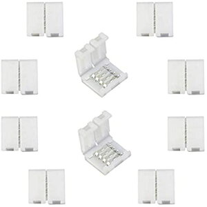 LitaElek 10mm 4sRGB 5050 LEDe[vRlN^ 4PIN 5050 LEDXgbvRlN^SMD 5050 RGB LEDXgbvCgp̑fV[XȐڑ ctsvi10j