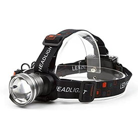 Lightess led ヘッドライト LED ヘッドランプ 超軽量 3点灯モード防水 角度調整 ズーム機能 単3電池式 キャンプ 登山 夜釣り 防災 停電時用 グレー