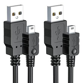 PS3充電ケーブル 2本 1m PS3充電器 USB A miniB オスオス wuernine コントローラーコード USB2.0