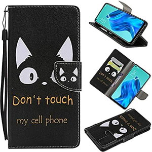 FOR OPPO Reno5 A 用の 対応スマホケース 手帳型 猫プリントカバー FOR OPPO Reno5 A 用の 専用 手帳ケース 手帳型 スマホケース レザー製 手帳カバー