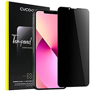CYCOKLY iPhone13 mini用(5.4インチ)ガラスフィルム 覗き見防止 【25° プライバシー保護】 2.5D 全面保護 日本製素材旭硝子製 防塵 硬度 9H 指紋防止 自動吸着 気泡防止