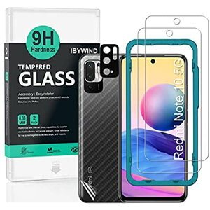 Ibywind KXtB Redmi Note 10 5G/POCO M3 Pro 5G(6.5") p  KX ی tB 2Zbg JYve N^[t(ޗ) wʕیtBt