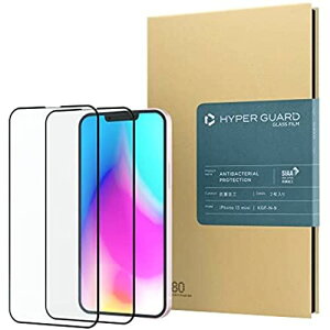 [HYPER GUARD] iPhone13 mini nCubgRۃKXtB 2 SIAAF؎擾 w\ Sʕی ɔ ϏՌ یtB nCp[K[h KGF-N-9 iPhone13 mini (5.4C`)