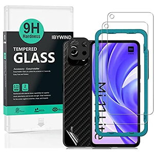 Ibywind KXtB Xiaomi 11 Lite 5G NE/Mi 11 Lite 5G/4G p KX ی tB 2Zbg JYve N^[t(ޗ) wʕیtBt