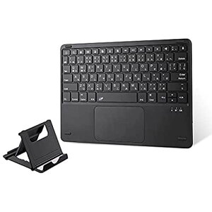 Ewin �L�[�{�[�h bluetooth ���C�����X iPad/iPhone�p JIS����{��z�� �X�^���h�t�� �^�b�`�p�b�h���� ���b�N�\ 2���iOS�f�o�C�X�؂�ւ��\ �[�d�� keyboard ����