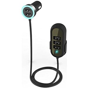 LHY �V�K�[�\�P�b�g �^�]�ȁ��㕔���� �ԍڏ[�d�� 12V/24V 5USB (5V/6.8A)�|�[�g 1.5m �}���[�d�Ή� USB�[�d�� �ی��H iPhone�CAndroid�CiPad�CiPod�ȂǑΉ� �u���b�N