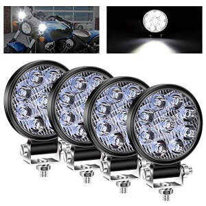 X-STYLE 27W LED��Ɠ� �� �~�j ���[�N���C�g 12V 24V���p ���^ �f�b�L���C�g �ԊO�� �^�C���� �ԕ��� �o�b�N���C�g ���y�� 6000K ���P�x IP67 �g���b�N/�_�Ƌ@�B/������/��Ǝ� �ی` �z���C�g