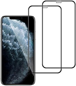 [2���Z�b�g�ziPhone Xs/iPhone 11PRO/iPhone X �K���X�t�B���� �S�ʕی�t�B���� �ڂ̔��y�� �����t���ی�K���X �y���{���f�ވ��Ɏq���z9H�d�x �w��h�~ �ϏՌ��i5.8 �C���` HD�^-�y�S�ʕی�z2���Z