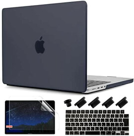 TWOLSKOO MacBook Pro 16 ケース A2485 M1 Pro/Max 2021 発売 対応 耐衝撃 排熱機能 改良型 マット ハードケース + 液晶保護フィルム + 日本語キーボードカバー ブラック