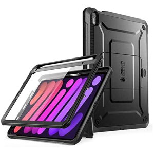 SUPCASE iPad Mini6 8.3 �P�[�X ��6���� 2021�N���f�� �X�^���h���� �ی�t�B�����t�� �����Ռ��ی� �S�ʕی� �A�C�p�b�h UBPro�V���[�Y �u���b�N