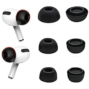 A-Focus Airpod Pro�p�C���[�s�[�X �C���[�`�b�v �V���R���� Air�]Pods Pro�̂� �ɑΉ� �t�����܂܏[�d�\ �C���z���L���b�v �C���z���J�o�[ S/M/L 3�T�C�Y 3�y�A �u���b�N