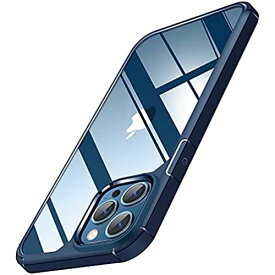 TENDLIN iPhone 13 Pro 用ケース クリア 薄型 黄変防止 耐衝撃 アイフォン13 Pro 対応 6.1 インチ カバー （ブルー）