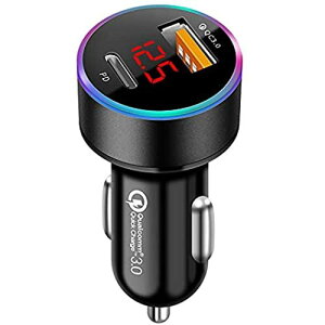 BQuel J[`[W[ USB VK[\Pbg [PD+QC3.0] 2|[g 36W ԍڏ[d }[d USB-C|[gUSB-A|[g LEDt I[gd ^ y (ubN)