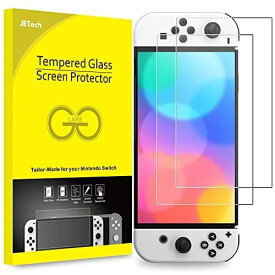 JEDirect 強化ガラス液晶保護フィルム Nintendo Switch 有機EL用(OLEDモデル) 7インチ 2021年発売 2枚セット