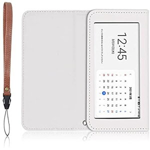 au/UQ Galaxy Mobile Wi-Fi SCR01 ��p ���o�C�����[�^�[ �P�[�X �ی�t�B�����t�� (�z���C�g)