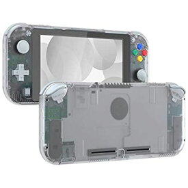 eXtremeRate Nintendo Switch Liteに対応用DIY互換するケース、NSLハンドヘルドコントローラーハウジング/スクリーンフィルム付き、Nintendo クリア