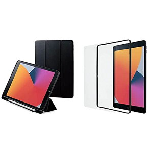 �y�t�B�����Z�b�g�z�G���R�� iPad 10.2�C���`(2019 2020�N���f���Ή�) ���U�[�P�[�X �蒠�^ 2�A���O�� �X���[�v�Ή� �u���b�N TBWA19RWVSABK