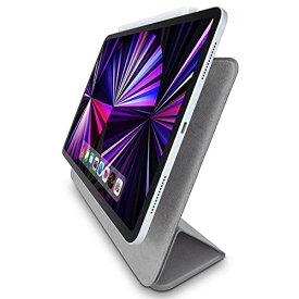 エレコム iPad Pro 11 (第3世代/2021年)(第2世代/2020年) ケース スタンド 2アングル 超薄型 マグネット固定 Apple Pencil収納時ペアリング・ワイヤレス充電対応 2アングル・グレー