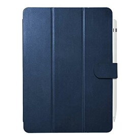 BUFFALO iPad 10.2用 3アングルレザーケース ブルー BSIPD19102CL3BL