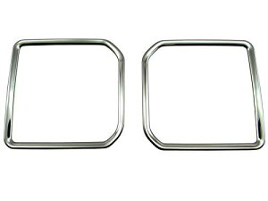 BRIGHTZ シフォンカスタム LA650F LA660F 超鏡面ステンレスメッキフロントドアスピーカーリング 2PC 【 SPEAKER-049 】 LA650 LA660 A650 A660 650 660