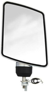 ジェットイノウエ(JET INOUE) バックショットミラー Ver.1S ショートステー オールステンレス トラック用補助ミラー 後方安全 死角補助 運転席側 クロームメッキ 501442