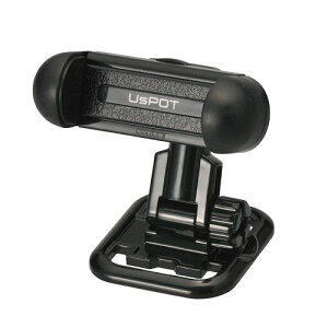 カーメイト 車載ホルダー スマホホルダー スピンキャッチ ブラック UP422