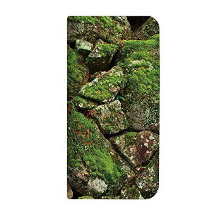 Galaxy A41 SC-41A ケース 手帳型 ベルトなし 空・芝・苔・石 コケ (491) NB-0097-KO/SC-41A