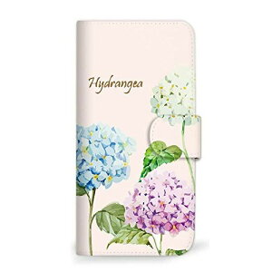 Galaxy A41 SCV48 ケース 手帳型 アジサイ あじさい 紫陽花 花 花柄 花がら フラワー ピンク (491) SC-0199-PK/SCV48