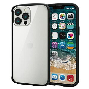 �G���R�� iPhone 13 Pro Max/�n�C�u���b�h�P�[�X/TOUGH SLIM LITE/�u���b�N