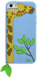 Case-Mate iPhoneSE / 5s / 5 CREATURES: Leafy Case, Blue �N���[�`���[�Y: �L��������̃��[�t�B�[ �V���R�� �P�[�X, �u���[ CM022557
