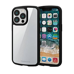 �G���R�� iPhone 13 Pro 3�� �n�C�u���b�h�P�[�X �ϏՌ� TOUGH SLIM LITE �z���C�g PM-A21CTSLWH