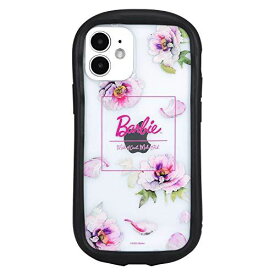 グルマンディーズ Barbie iPhone12 mini(5.4インチ)対応 ハイブリッドクリアケース ロゴ BAR-10B ピンク
