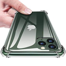 iPhone 11 Pro ケース 全面保護 落下衝撃吸収 擦り傷防止 防塵 指紋防止 Qi急速充電対応 おしゃれ（クリア）